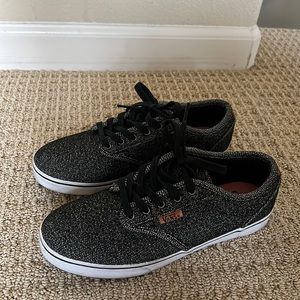 Black/Grey Vans Women’s 6.5